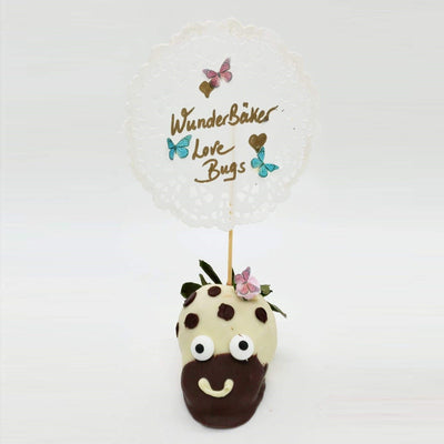 Hand-dipped and decorated chocolate covered “LOVE BUG” Box - WunderBaker